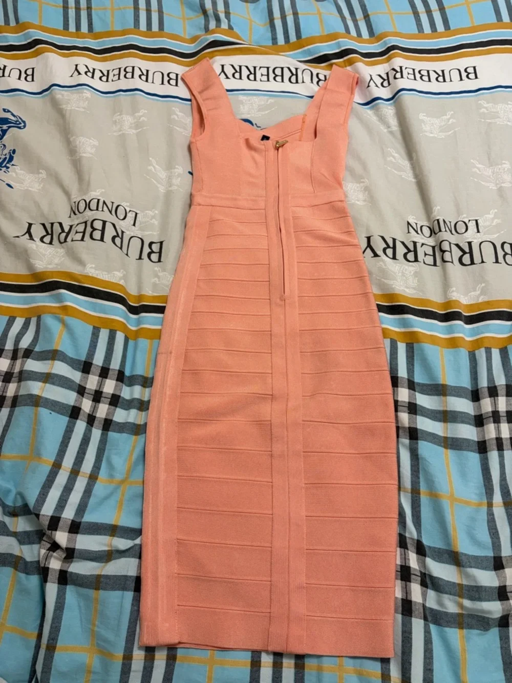 Marciano Coral Pink Bandage Midi Dress - Picture 3 of 3